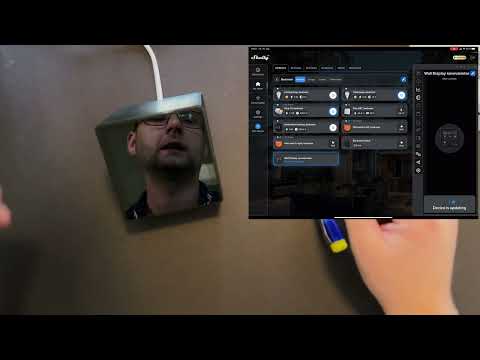 Panel de control Shelly con interruptor y pantalla a color integrada WiFi