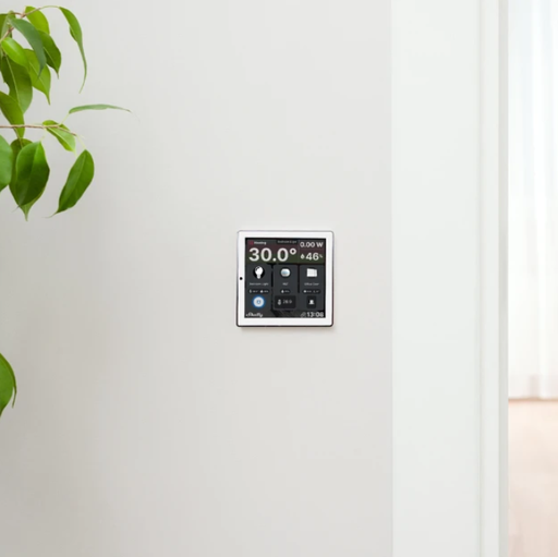 Panel de control Shelly con interruptor y pantalla a color integrada WiFi