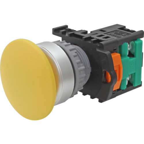 Pulsador momentáneo tipo hongo plástico IP65 22mm 1NA Serie TN2