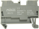 Borneras riel din 2,5mm² libre mantenimiento con resorte BK2