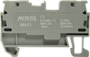 Borneras riel din 4mm² libre mantenimiento con resorte BK4