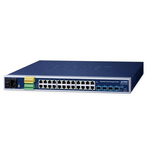Switch Ethernet Gestionado Industrial L2+ de 24 Puertos 10/100/1000T + 4 Puertos 10G SFP+