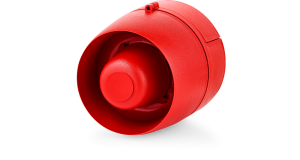 Sirena multitono, 24 V CC, 86-106 dB, ABS rojo, IP65