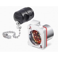 Conector Serie BD-24 Hembra 12 Pines Socket Bloqueo Metálico CNLINKO