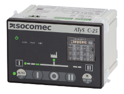 Controlador ATS  modelo ATYS C25 - Socomec (funciones básicas)