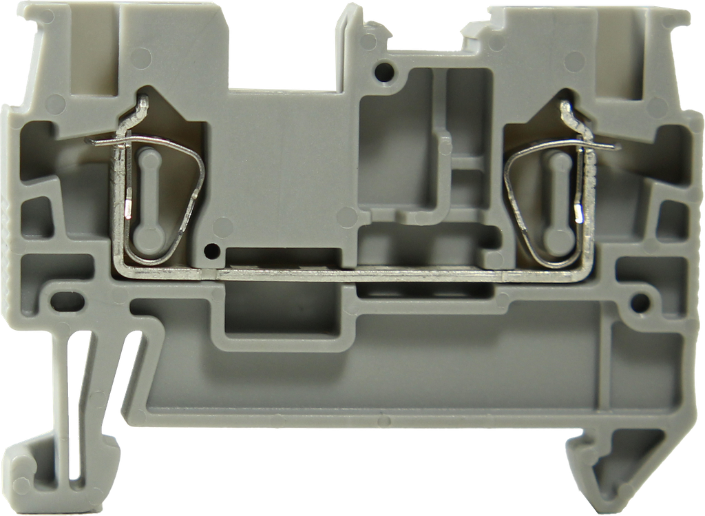 Borneras riel din 2,5mm² libre mantenimiento con resorte BK2