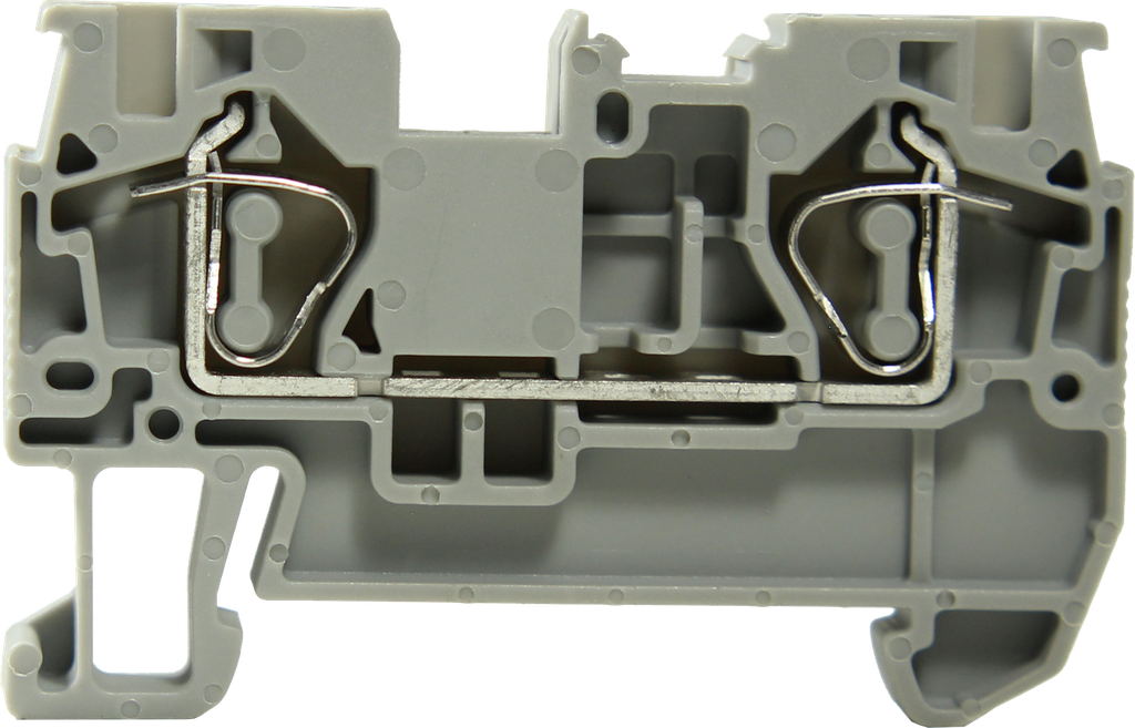 Bornera riel din 4mm² 32A libre mantenimiento con resorte BK4