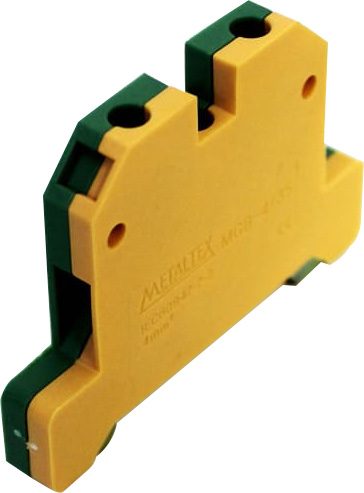 Bornera riel din 4mm² 34A con tornillo de fijación Serie M