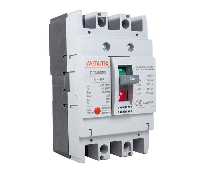 Automático en caja moldeada tripolar 10 a 50A 25KA serie DCM50