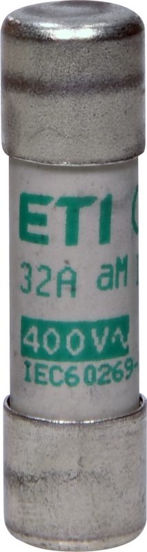 Fusible ETI 10x38 mm; curva aM (Lenta); 500V