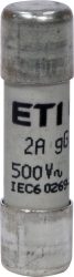Fusible 10x38 mm; curva gG; 500V marca ETI ,v2