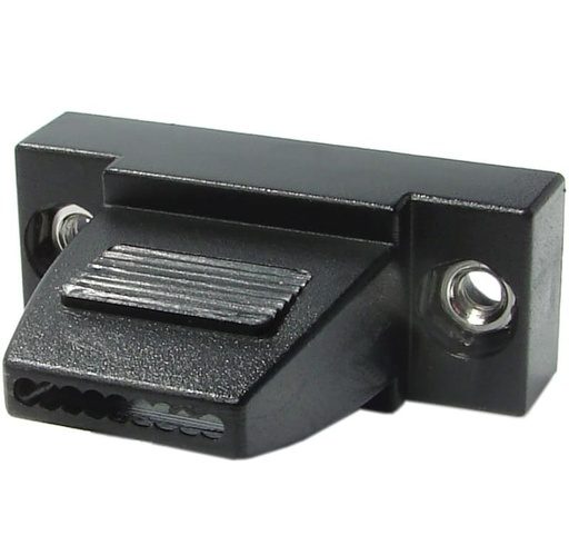Tapa de plástico para conectores D-Sub tipo alambre soldado, uso con cable plano CPDB_F