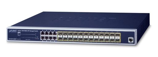 [GS-5220-16S8CR] Switch L2+ 24 puertos 100/1000X SFP + Switch administrado TP compartido de 8 puertos + Alimentación CA/CC redundante