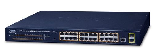 [GS-4210-24P2S] Switch Administrado de 24 Puertos 10/100/1000T 802.3at PoE + 2 Puertos 100/1000X SFP