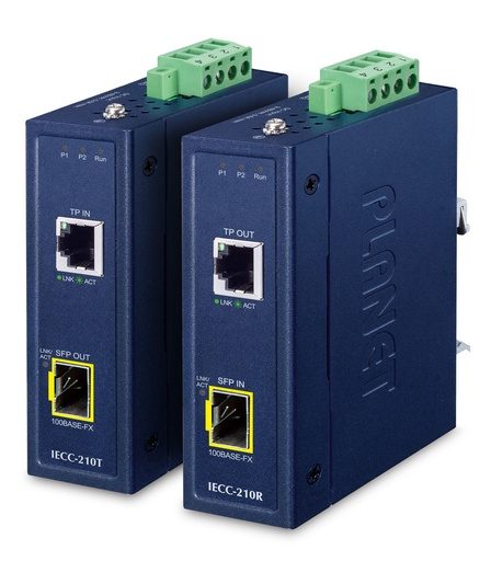 [IECC-210-KIT] Kit de Convertidor de Medios EtherCAT Industrial (IECC-210T + IECC-210R)