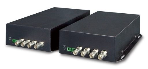 [VF-402-KIT] VF-402-KIT Kit de video análogo por fibra de 4 canales 20KM (SM, FC)