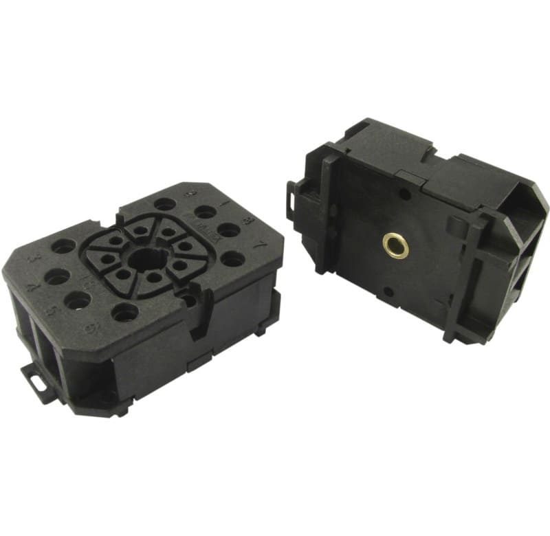 Base de relé 8 y 11pines para relés serie T y OP