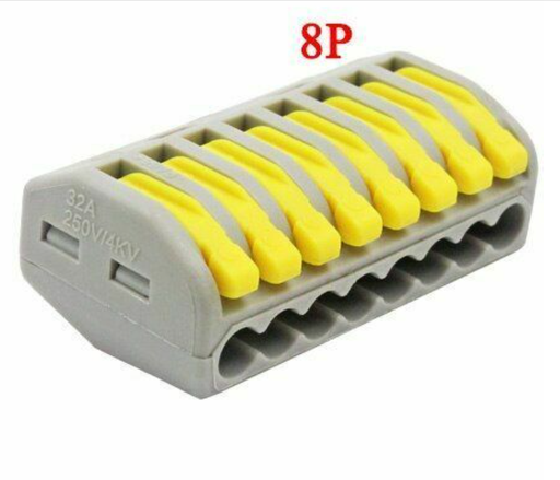 [PCT-218] Conector 8 pines de unión tipo WAGO 32A