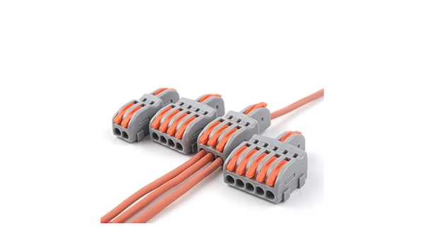 Derivación 1 entrada x 3 salidas tipo WAGO naranjo