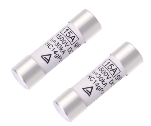 [HC14gPV15U15] Fusible 15A, curva gPV, DC 1500V 14x51mm marca Hollyfuse