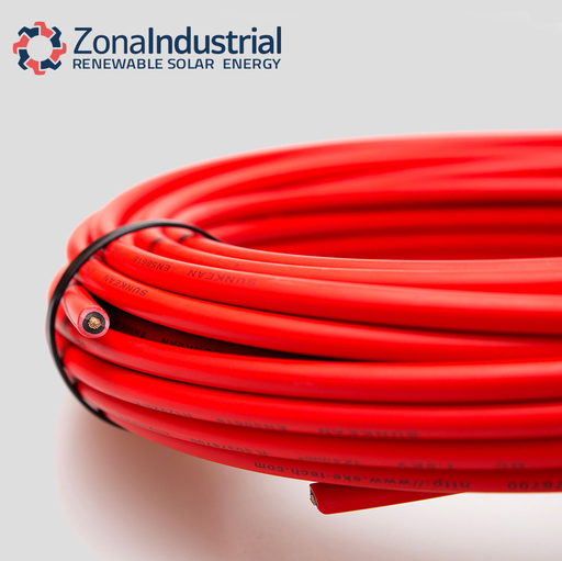 [CABSOL6ROJ-100] Cable solar Rojo 6mm² H1Z2Z2-K x 100mt