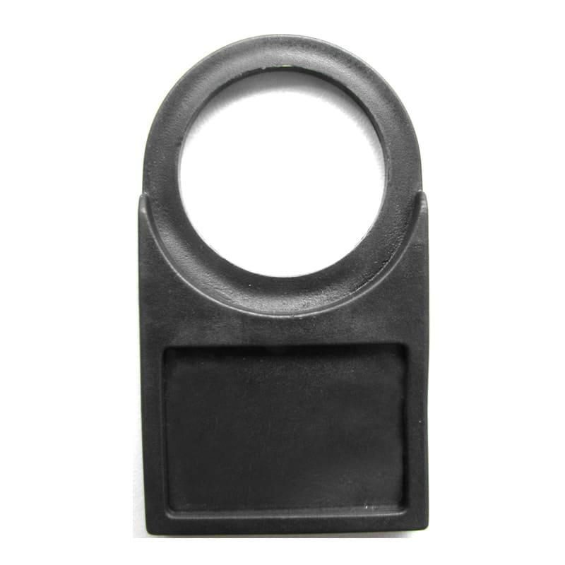 Identificador plástico con porta etiqueta para botón P20/M20