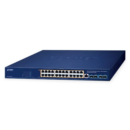 [GS-4210-24UP4X] Switch Ethernet administrado 10/100/1000T 802.3bt PoE + 4 puertos 10G SFP+ de 24 puertos