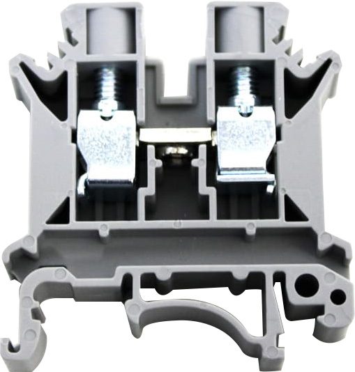 Bornera riel din 10mm² 76A con tornillo de fijación Serie BS