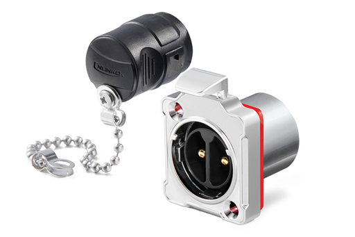 [BD-20-C02SX-03-401A] Conector Serie BD-20 Macho 2 Pines Socket Soldadura Metálico CNLINKO