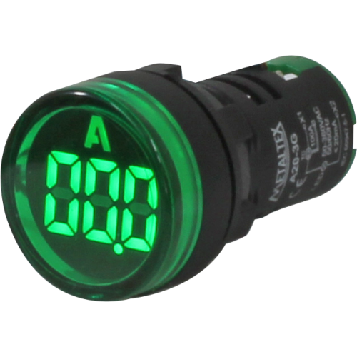 Indicador digital de corriente 3 dígitos 50-380VAC 22mm Serie A20