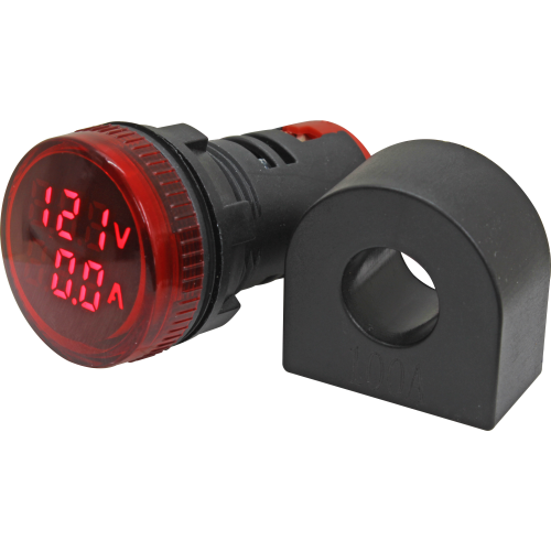 Indicador digital de corriente y voltaje 3 dígitos 50-380VAC 22mm Serie VA20
