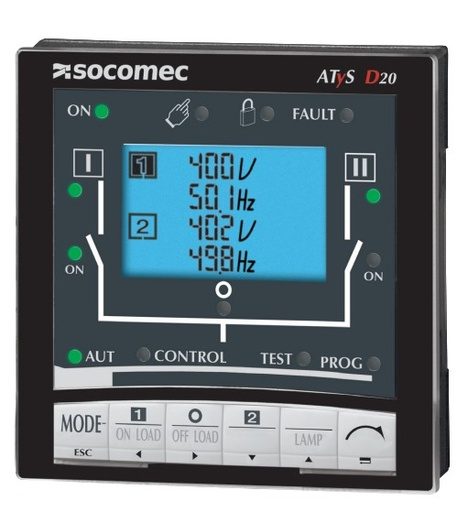 [95992020] Display externo de control y visualización ATyS D20 Socomec