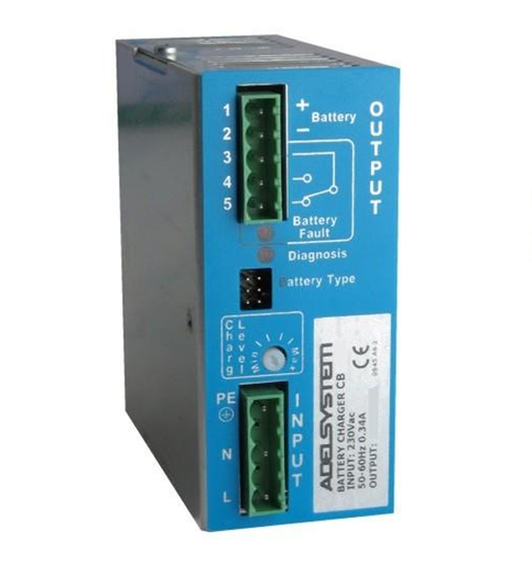 [CB363A] CB363A Cargador de Batería 36V 3A DIN Rail ADEL System