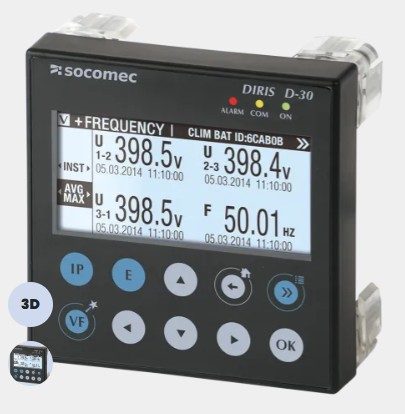 [48290200] DIRIS D30 - Display monopunto para DIRIS B30