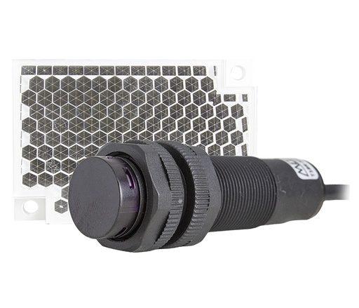 Sensor fotoeléctrico retroreflectivo 5M de distancia M18 grado IP67 serie T18R