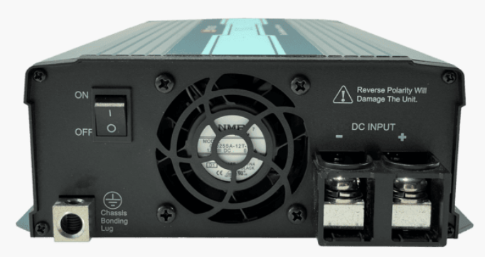 ejemplo NTU 1200 desde el lado DC con interruptor de encendido