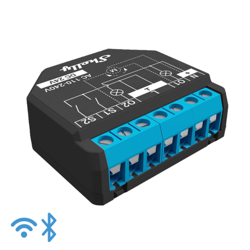 Relé inteligente con medidor de energía operado por WiFi, 1 canal 15A con contactos secos