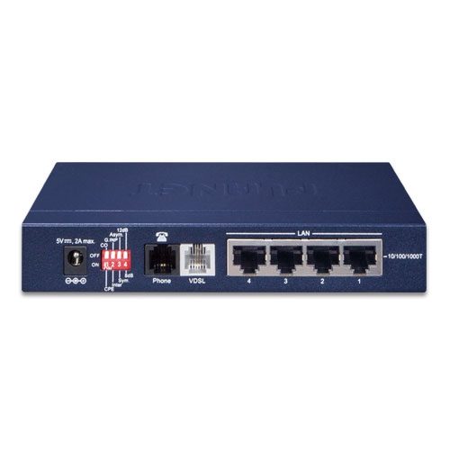 Extensor ethernet sobre cable de teléfono 10/100/1000T de 4 puertos a VDSL2: perfil 30a con vectorización G, RJ11