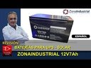 Batería 12V 7AH VRLA AGM libre Mantenimiento