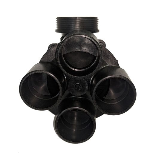 Base inferior válvula mini FIMCO opciones de 4 y 6 salidas de 1 1/4"