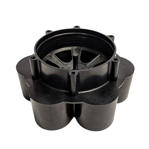 Base inferior válvula mini FIMCO opciones de 4 y 6 salidas de 1 1/4"