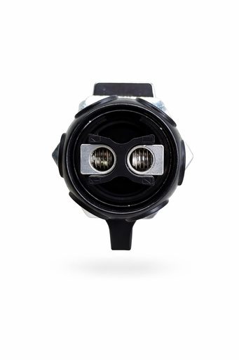 Conector Circular LP-28 Hembra 2 Pines Panel Metal (Bloqueo/Tuerca)