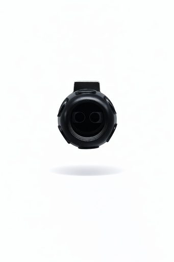 Conector Circular LP-28 Macho y Hembra 2 Pines Volante-Volante Plástico-Metal con Bloqueo