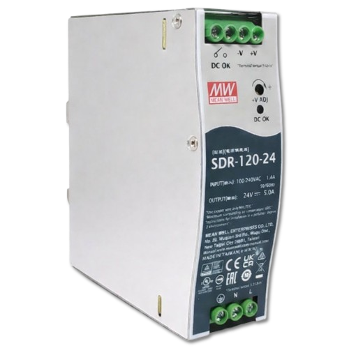 Fuente de poder Riel DIN 120W metal SDR-120