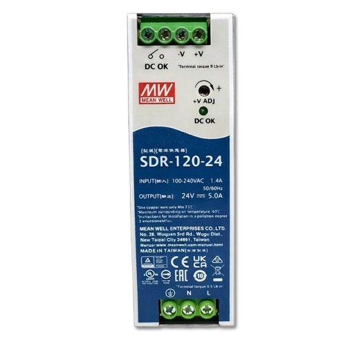 Fuente de poder Riel DIN 120W metal SDR-120