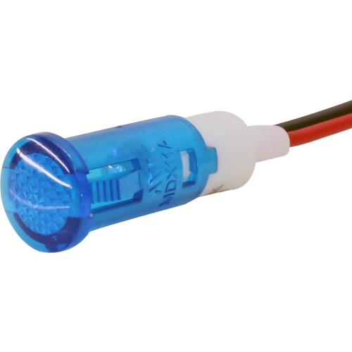 Indicador luz piloto 10mm plástico con cable 20cm serie IL10