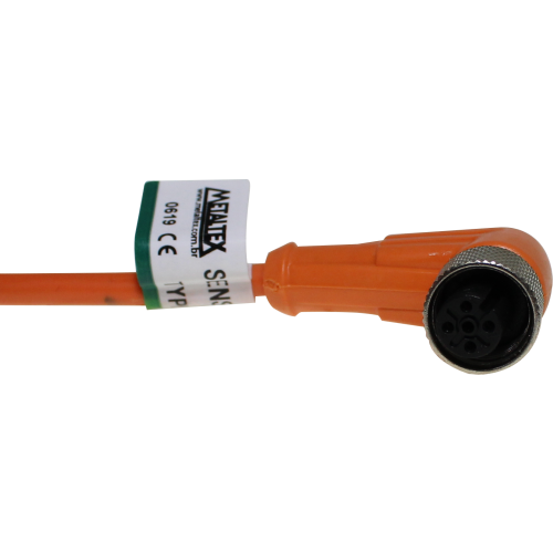 Cable con conector M12 de 4 pines 2 metros