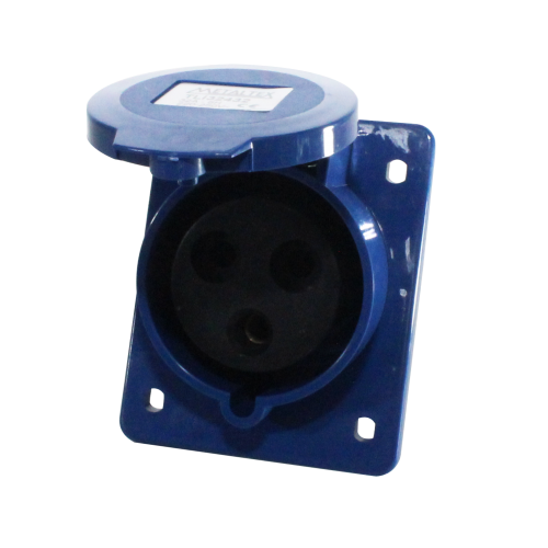 Enchufe industrial inclinado socket hembra embutido 220 a 250VAC 16 a 32A TLI