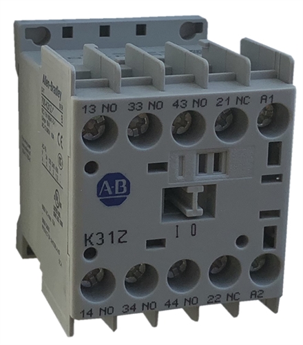 Miniature Control Relay, IEC, 240V AC 50/60 Hz, 3 NO + 1 NC, Silver Bifurcated Contacts