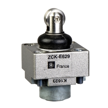 Limit switch head, XC Standard, ZCKE, steel roller plunger with protective boot